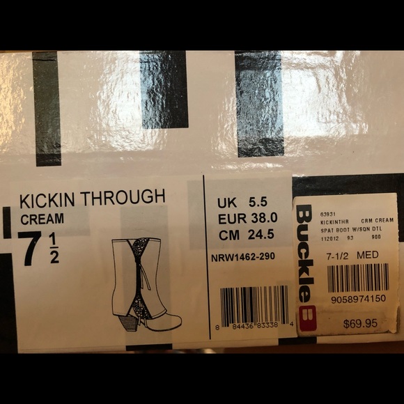 Cream Booties Perfect for Fall - Picture 4 of 4